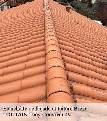 Etanchéite de façade et toiture  breze-49260 TOUTAIN Tony Couvreur 49