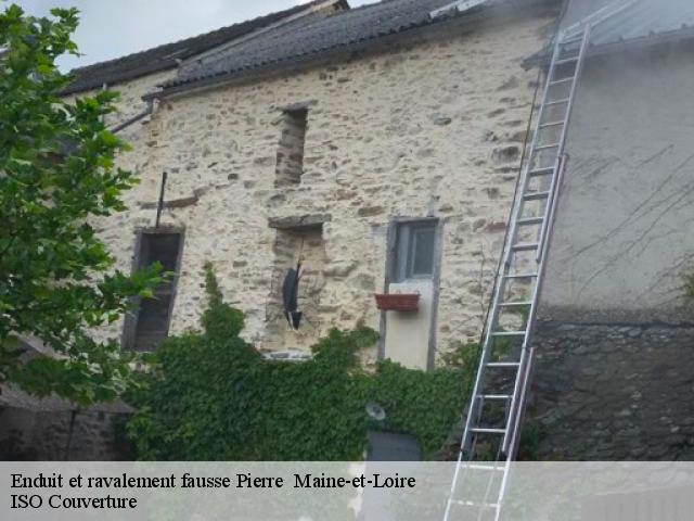 Enduit et ravalement fausse Pierre  49 Maine-et-Loire  TOUTAIN Tony Couvreur 49