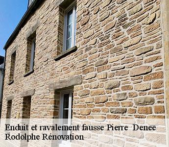 Enduit et ravalement fausse Pierre denee-49190 Rodolphe Rénovation
