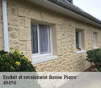 Enduit et ravalement fausse Pierre 49450