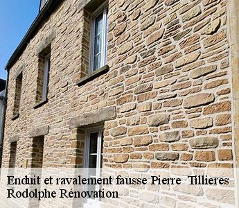 Enduit et ravalement fausse Pierre tillieres-49230 Rodolphe Rénovation