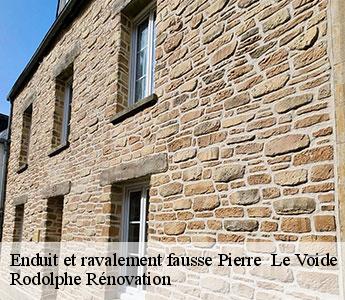 Enduit et ravalement fausse Pierre le-voide-49310 Rodolphe Rénovation