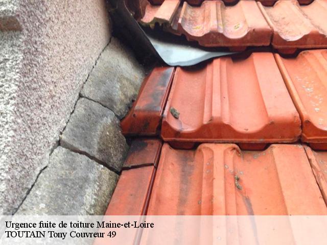 Urgence fuite de toiture 49 Maine-et-Loire  TOUTAIN Tony Couvreur 49