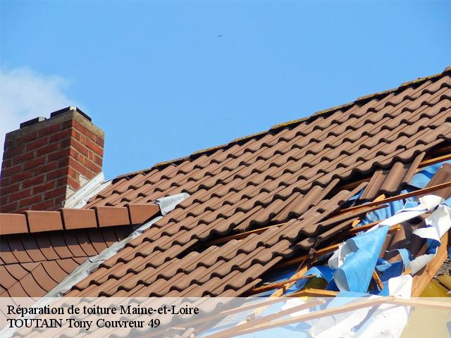 Réparation de toiture 49 Maine-et-Loire  TOUTAIN Tony Couvreur 49
