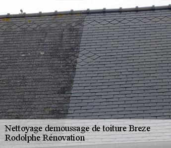 Nettoyage demoussage de toiture  breze-49260 Rodolphe Rénovation