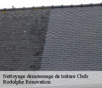 Nettoyage demoussage de toiture clefs-49150 Rodolphe Rénovation