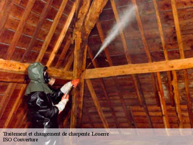 Traitement et changement de charpente louerre-49700 TOUTAIN Tony Couvreur 49