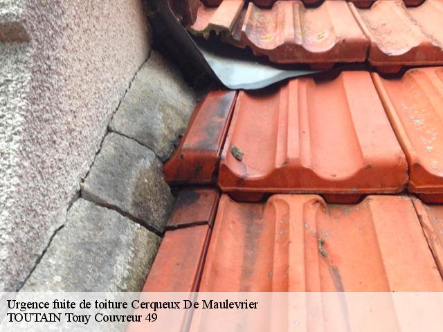 Urgence fuite de toiture  cerqueux-de-maulevrier-49360 TOUTAIN Tony Couvreur 49
