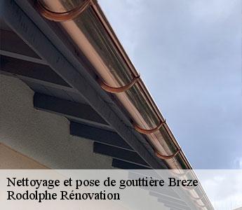 Nettoyage et pose de gouttière  breze-49260 Rodolphe Rénovation