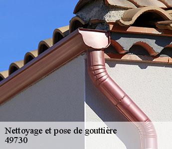 Nettoyage et pose de gouttière  49730