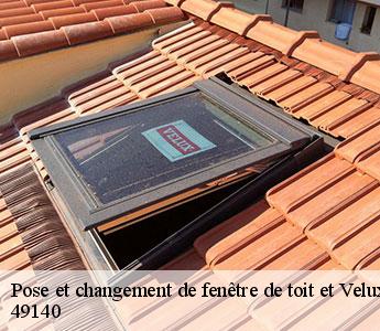 Pose et changement de fenêtre de toit et Velux 49140
