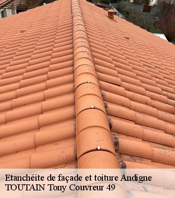 Etanchéite de façade et toiture  andigne-49220 TOUTAIN Tony Couvreur 49