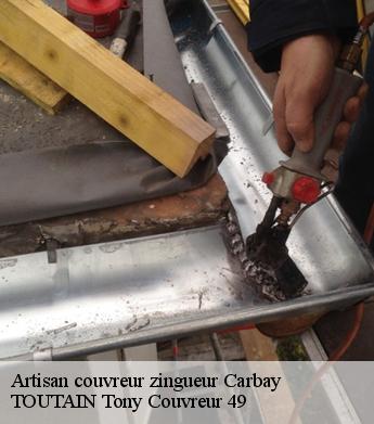 Artisan couvreur zingueur  carbay-49420 TOUTAIN Tony Couvreur 49