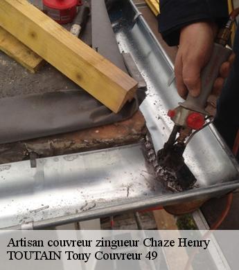 Artisan couvreur zingueur  chaze-henry-49860 TOUTAIN Tony Couvreur 49