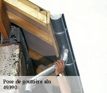 Pose de gouttière alu  49390
